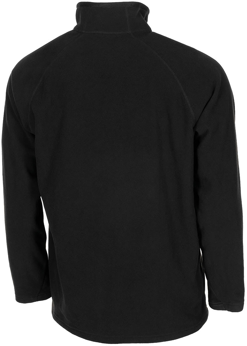Shirt, "Troyer", Microfleece, langarm, schwarz