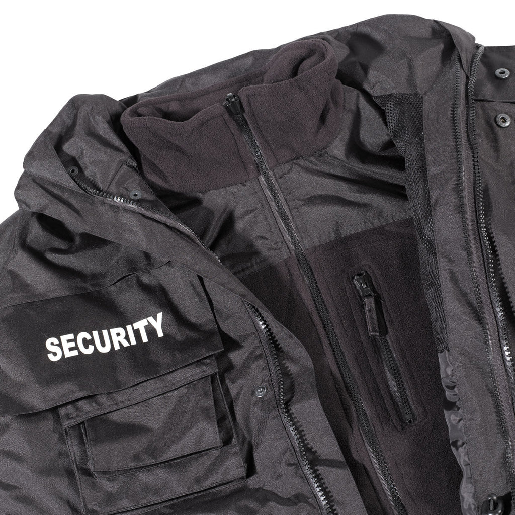Jacke, "Security", schwarz, wasserdicht, antistatisch