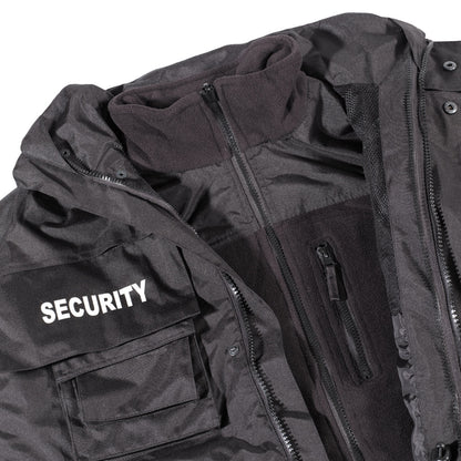 Jacke, "Security", schwarz, wasserdicht, antistatisch