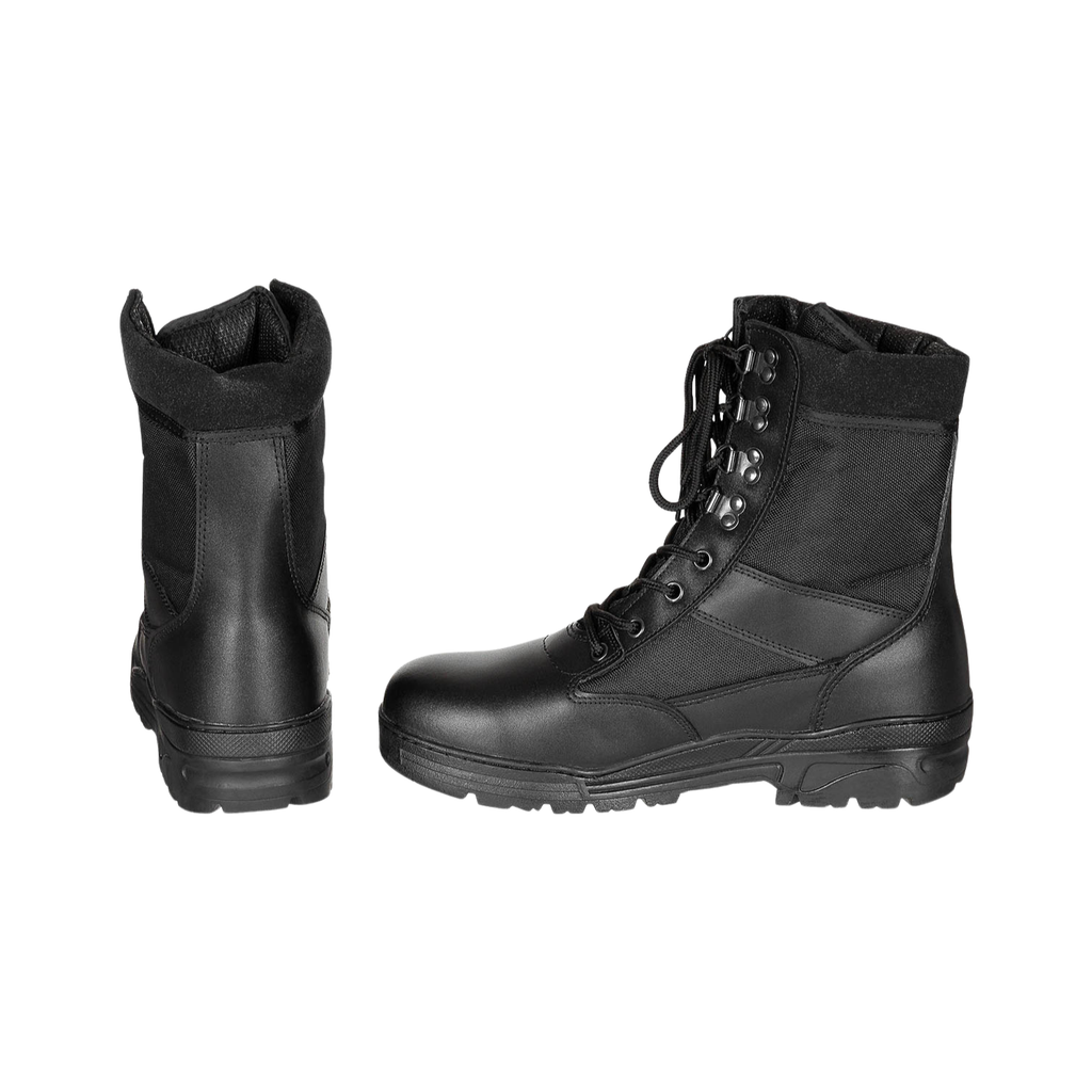 Stiefel, "Security", schwarz, 8-Loch, Gummisohle