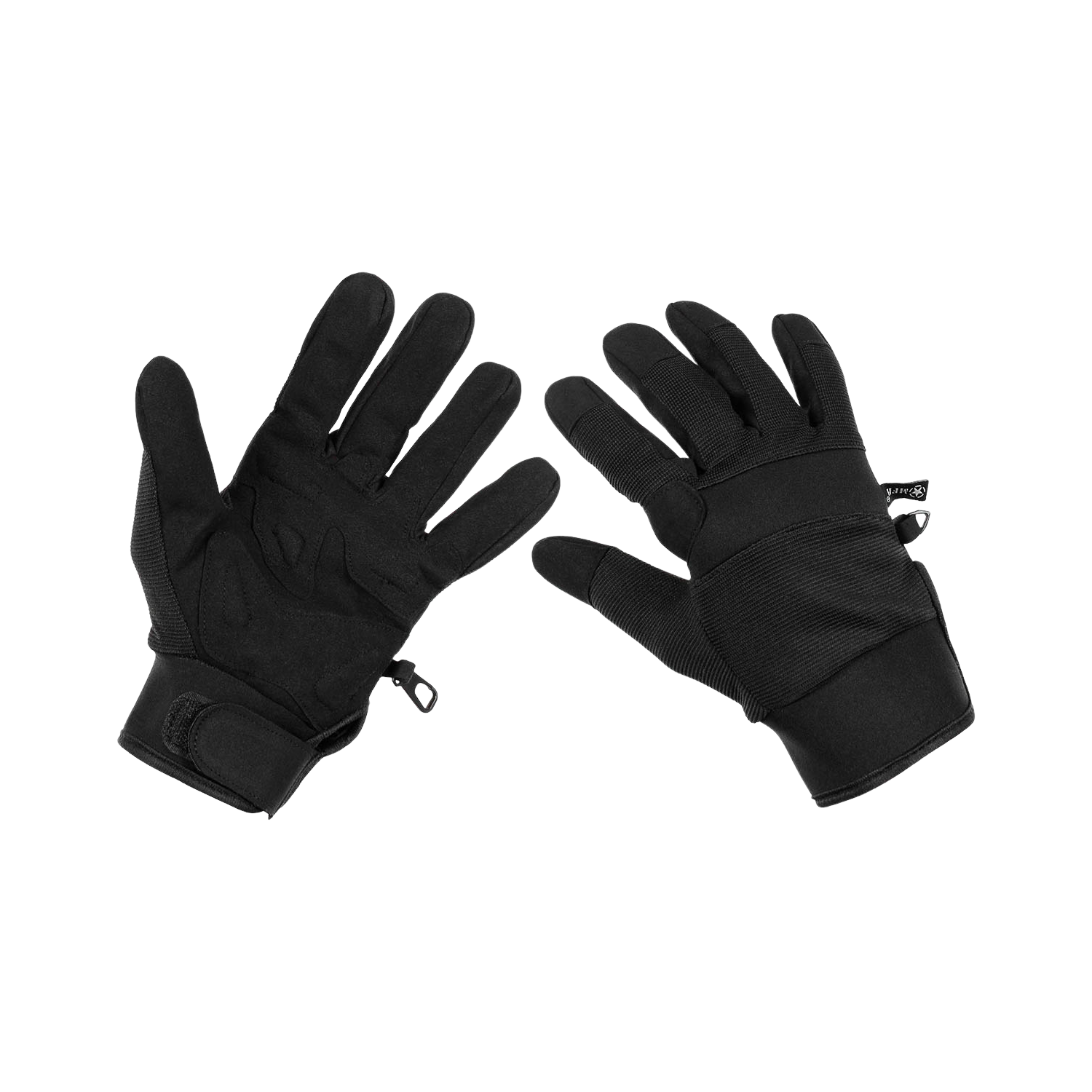 Fingerhandschuhe, Security, schwarz
