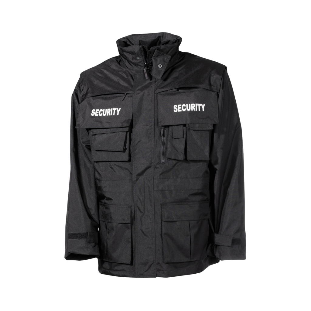 Jacke, "Security", schwarz, wasserdicht, antistatisch