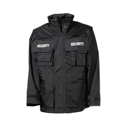 Jacke, "Security", schwarz, wasserdicht, antistatisch