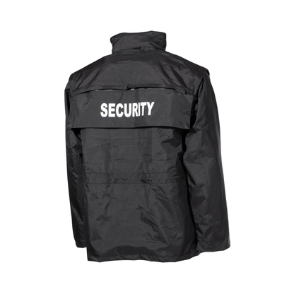 Jacke, "Security", schwarz, wasserdicht, antistatisch