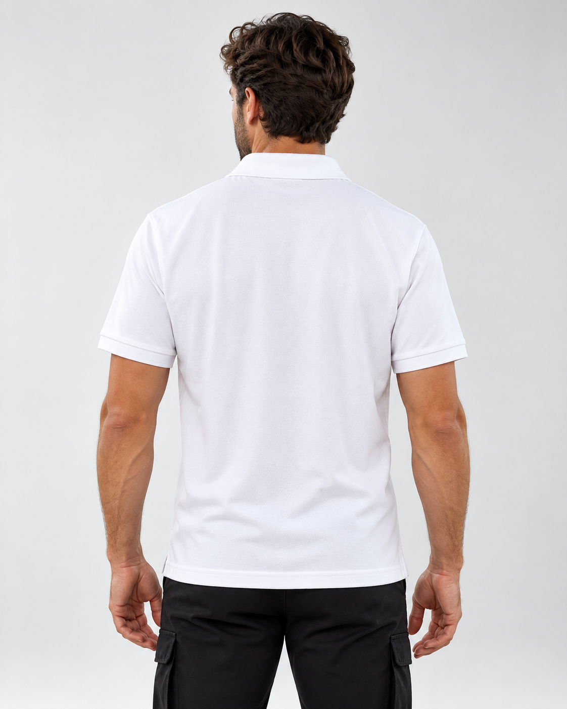 TIGERNOX Classic Poloshirt Herren – Weiß | Kurzarm